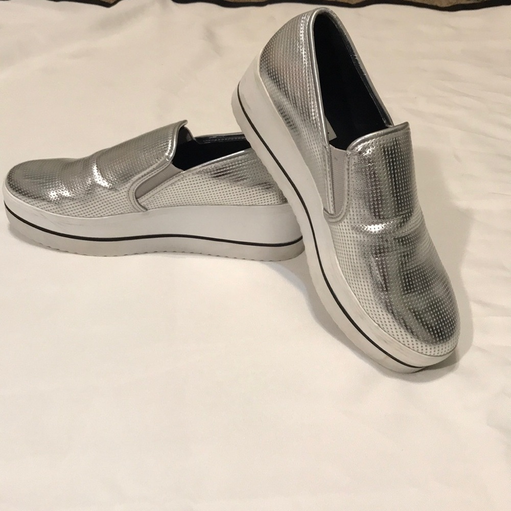 metallic steve madden platforms